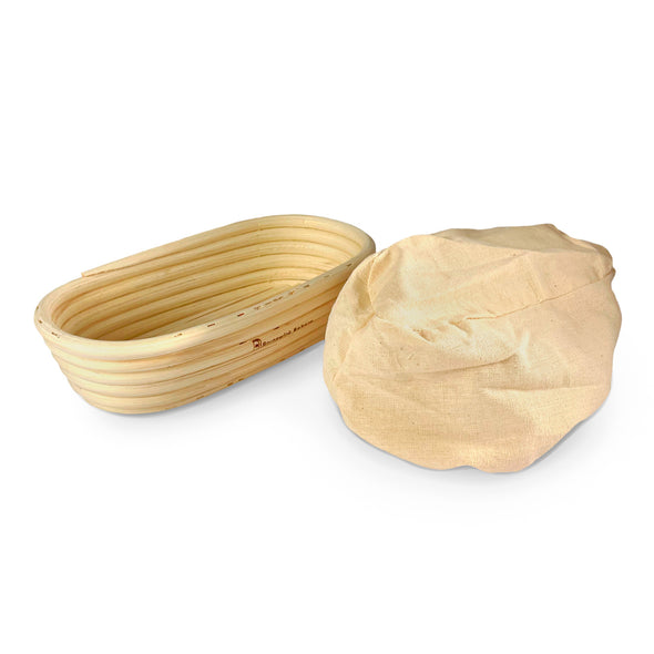 Oval Banneton with Lining <br>Natural Ratten <br>Dimensions - 23cm