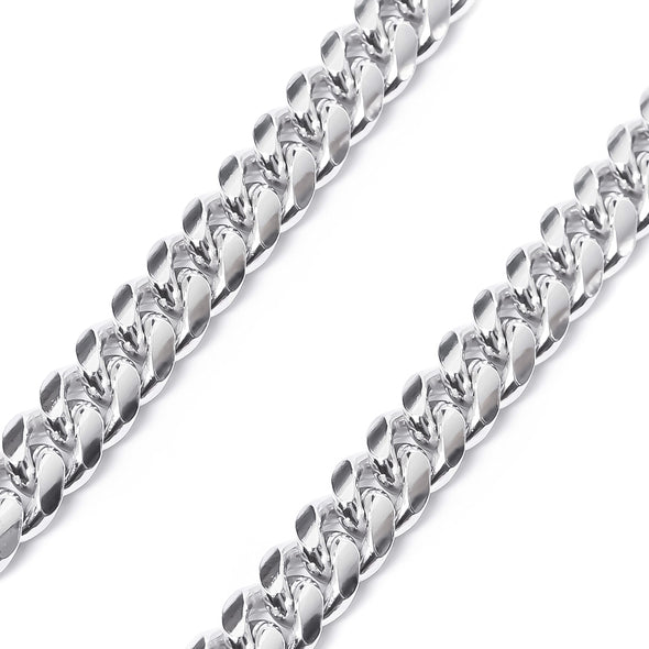 Joolz Co. Cuban Link 10.34mm Solid Chain <br>925 Sterling Silver <br>Hypoallergenic & Tarnish Free
