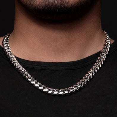 Joolz Co. Cuban Link 10.34mm Solid Chain <br>925 Sterling Silver <br>Hypoallergenic & Tarnish Free