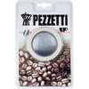 Packaging of the Spare Parts of 3 gaskets and 1 filter for Pezzeti Stove top coffee maker 1 cup