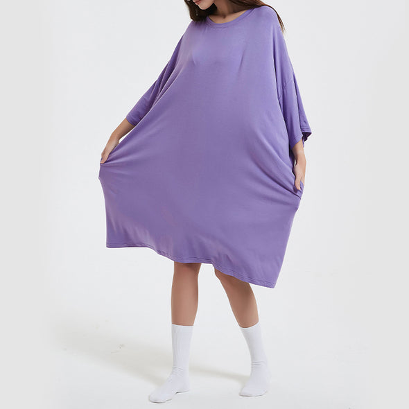 OZ PJ's Oversized Lilac Sleep Tee <br>Heat Regulating Bamboo <br>One Size Fits Most