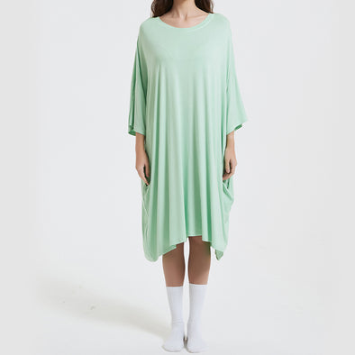 OZ PJ's Super Soft, Oversized Mint Green Sleep Tee <br>Heat Regulating Bamboo <br>One Size Fits Most