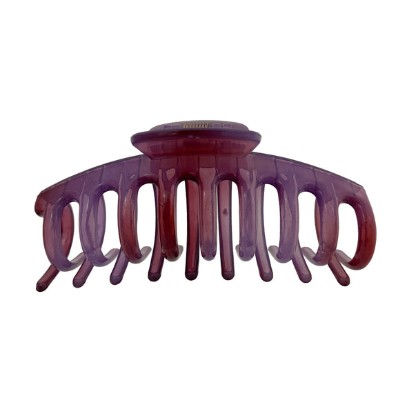 Ullu Amanda Hair Claw <br>Size: 11 x 4.7 x 4cm <br>Transparent Shades Of Purple