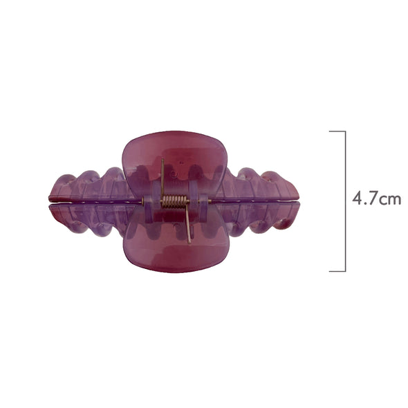 Ullu Amanda Hair Claw <br>Size: 11 x 4.7 x 4cm <br>Transparent Shades Of Purple