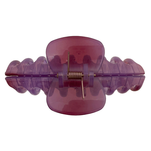 Ullu Amanda Hair Claw <br>Size: 11 x 4.7 x 4cm <br>Transparent Shades Of Purple