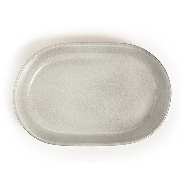 Classica Lunde Reactive Grey Ceramic Bakeware Oval Baker