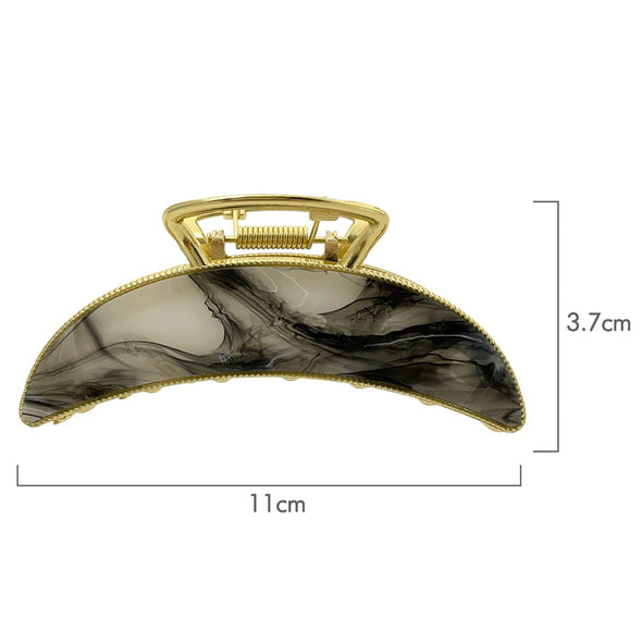 Ullu Alya Hair Claw <br>Size: 11 x 5 x 4cm <br>Marbled Smoke