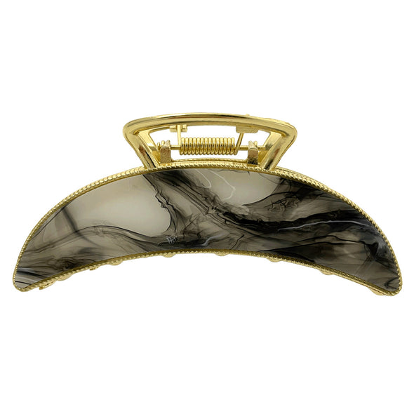 Ullu Alya Hair Claw <br>Size: 11 x 5 x 4cm <br>Marbled Smoke