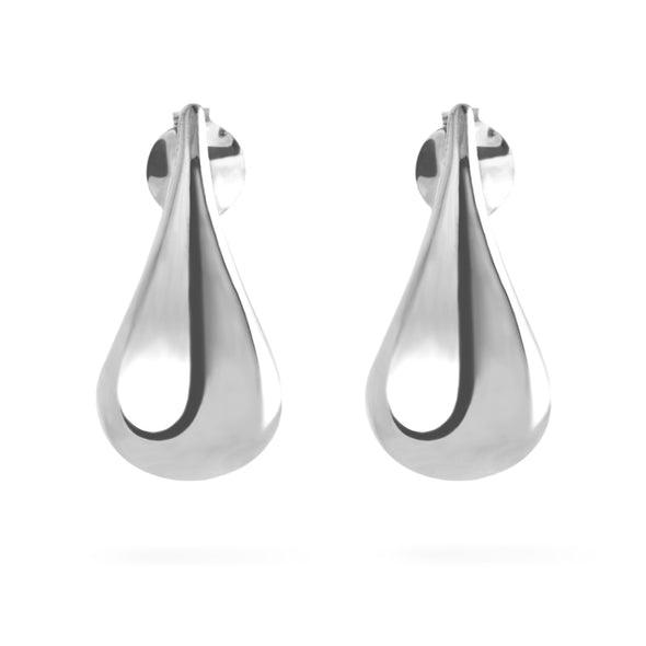 Joolz Co. Classic Tear Droplet Earrings with Push Back Closure <br>925 Sterling Silver