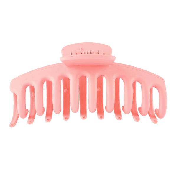 Ullu Amanda Hair Claw <br>Size: 11 x 4.7 x 4cm <br>Matte Pink