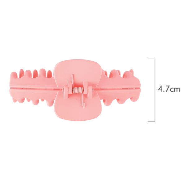 Ullu Amanda Hair Claw <br>Size: 11 x 4.7 x 4cm <br>Matte Pink