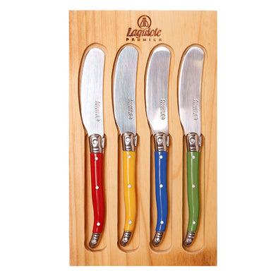 Laguiole Pate Knife Set <br>4pc Pate Knife <br>Mutli Coloured