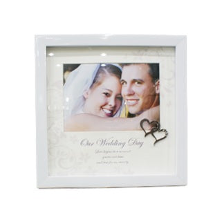 White Square Picture Frame for wedding day 