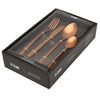 St Clare Nordic Quality Stainless Steel Rose Gold Satin matte finish Cutlery set