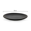 Measurements of Classica Speckled Black Reactive 20cm Side Plate