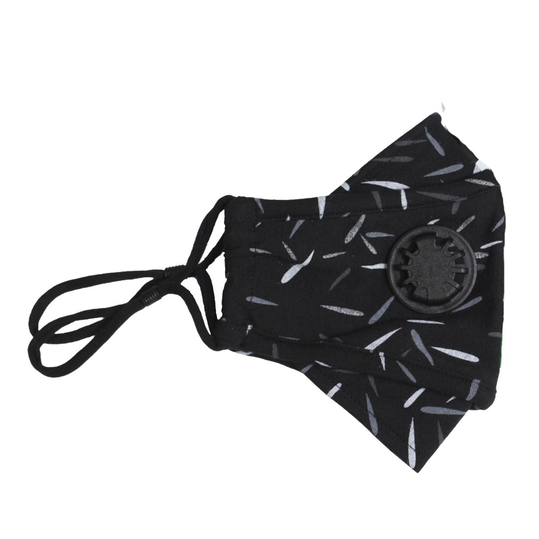 ADULT Washable Face Masks 3 layer ANTIFOG FILTER & VALVE Grey Lines