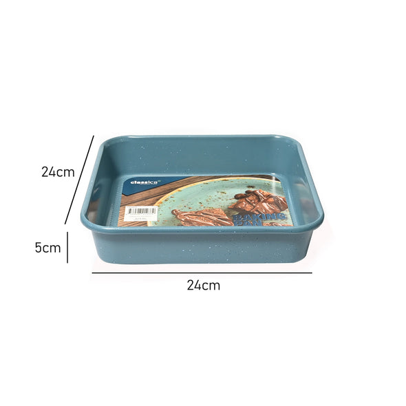 Measurements of Classica Blue Series non stick Square baking Pan