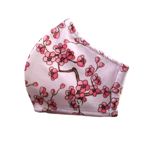 KIDS Washable Face Masks <br>3 layer Antimicrobial cloth fabric <br>Blossom Design