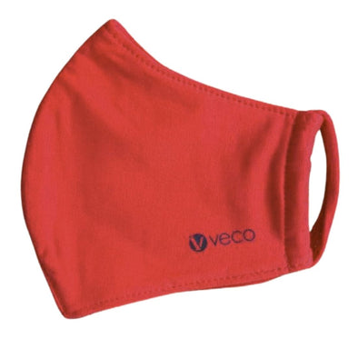 ADULT Washable Face Masks <br>3 layer Antimicrobial cloth fabric <br>Red