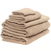 set of 5 taupe Cotton Tree t owels made from luxurious egyptian cotton