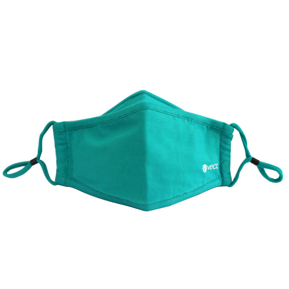 ADULT Washable Face Mask <br>3 layer ANTI-FOG & Antimicrobial cloth fabric <br>Teal