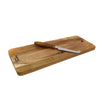 Cerve 2 Piece Cheese Set with 1 Acacia Board and 1 Acacia & Stainless Steel Cheese Knife
