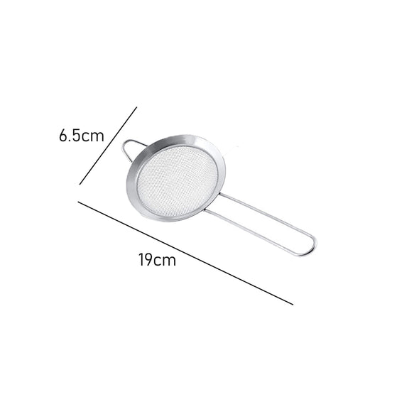 Measurements of Extra small Fine Mesh Strainer with handle