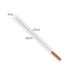 Measurements of BBQ Narrow Flat 3 Rivet Skewers with wood handle