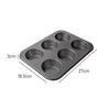 Measurement of Outperform non stick grey Muffin Pan 6 Cup 