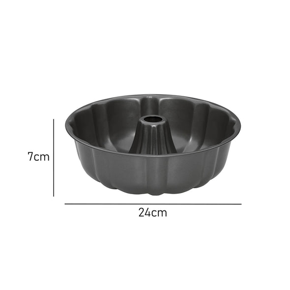 Measurement of Outperform Dark grey Non stick Bundt Pan