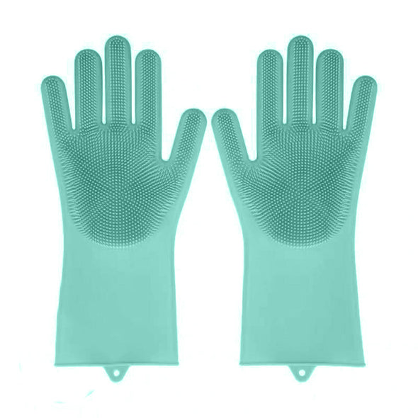 Furzone Aqua Silicone Pet Grooming Gloves