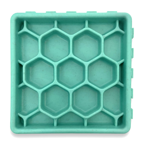 Furzone Green Interconnecting Enrichment Squares for 4 In 1 Slow Feeder & Lick Bowl/Mat with suction base