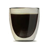 Coffee Culture Barista borosilicate Double Wall Espresso Glasses filled coffee