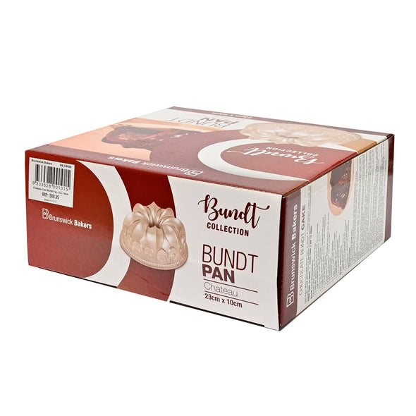 Brunswick Bakers Bundt Pan Collection Chateau <br>Cast Aluminium & Premium Non-Stick <br>23 x 10cm