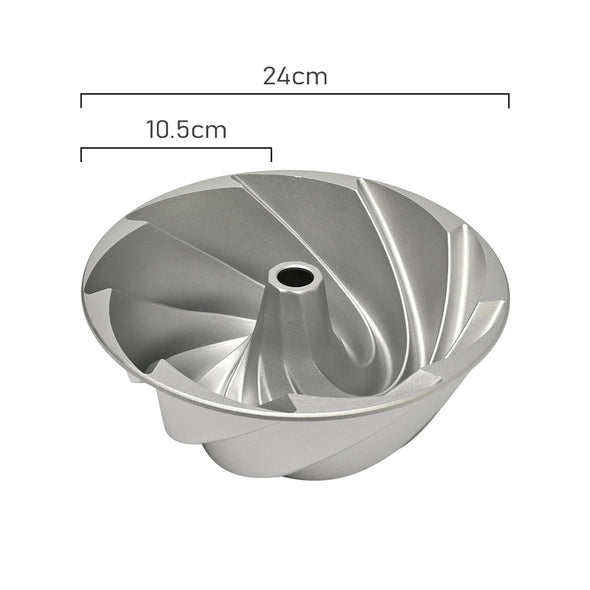 Brunswick Bakers Bundt Pan Collection Swirl <br>Cast Aluminium & Premium Non-Stick <br>24 x 10cm