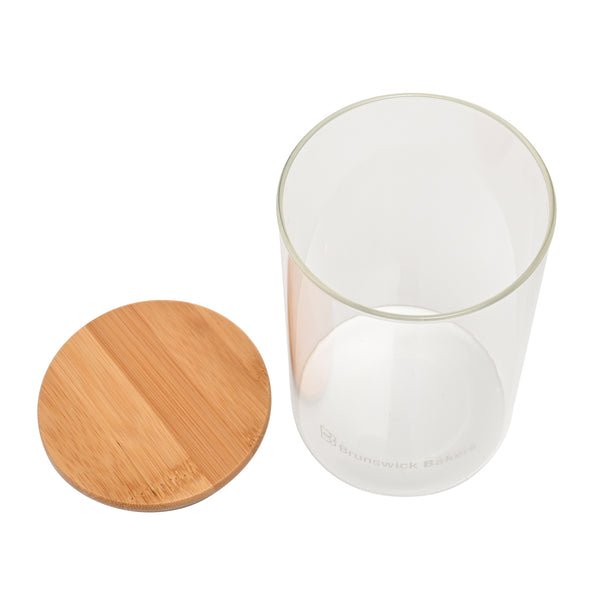 Brunswick Bakers 1000ml Starter Jar with bamboo lid