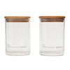 Set of 2 Brunswick Bakers 500ml Starter Jar with bamboo lid