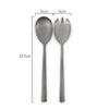 Measurements of St Clare Nordic Quality Stainless Steel Black Satin matte finish Salad spoon and fork set