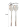 Measurements of St Clare Nordic Quality Stainless Steel Silver Satin matte finish Salad spoon and fork set