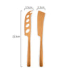 Measurements of St Clare Nordic Quality Stainless Steel Rose Gold Satin matte finish 2 cheese knives set
