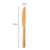 St Clare Nordic Quality Stainless Steel Rose Gold Satin matte finish knife measurements