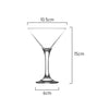 Measurements of Classica Art Craft Belize Martini Glass 175ml capacity