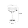 Measurements of Classica Art Craft Belize Cocktail Coupe Glass 235ml capacity