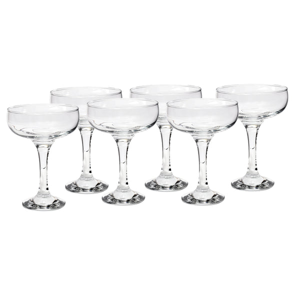 Classica Art Craft Belize set of 6 Cocktail Coupe Glass 235ml capacity