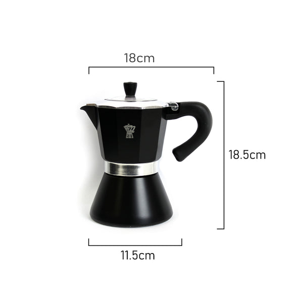 Pezzetti Bellexpress Coffee Maker <br>6 Espresso Cup <br>Black