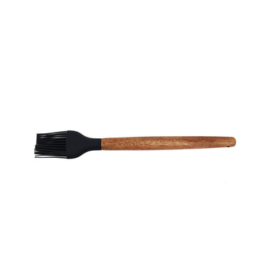 St. Clare Black silicone pastry brush with Acacia Handle