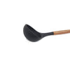 St. Clare Black silicone ladle with Acacia Handle