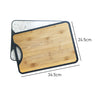 Measurements of Reversible Bamboo and Poly Rectangular Cutting Board 