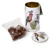 Banksia Red Christmas Musical Wind-Up with parrots collectable Tin with milk chocolate