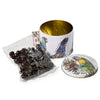 Banksia Red Parrots Of Australia Collectable Tin with dark chocolate
